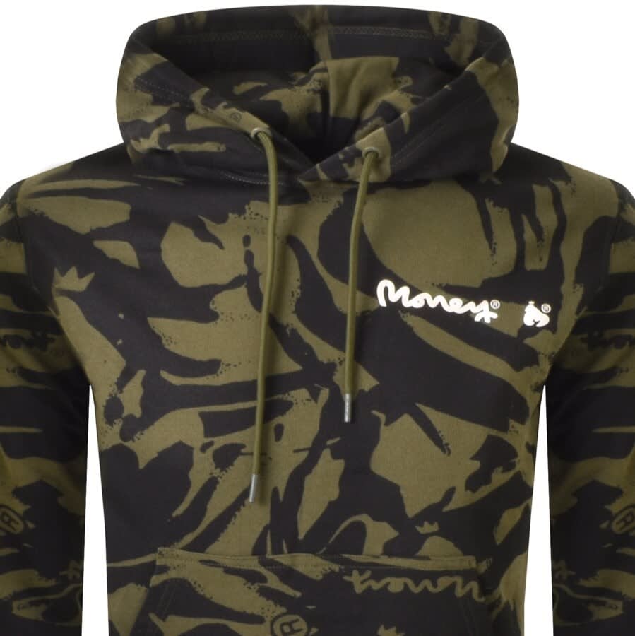 Alternative Image for ProductMoney Camouflage Hoodie Green2