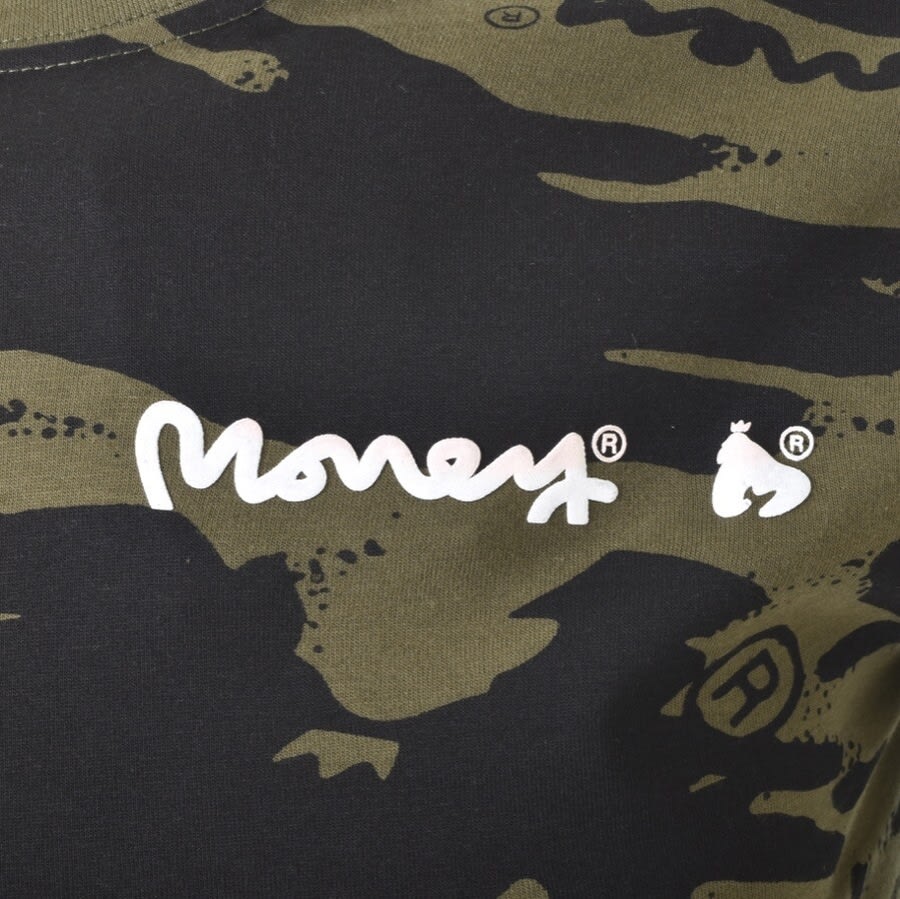 Alternative Image for ProductMoney Swish Camouflage T Shirt Green3