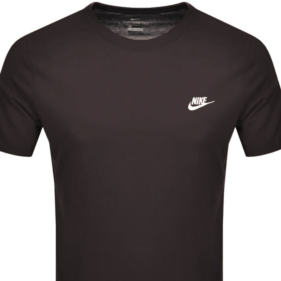 Alternative Image for ProductNike Crew Neck Club T Shirt Burgundy2