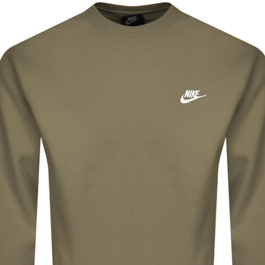 Alternative Image for ProductNike Crew Neck Club Sweatshirt Brown2
