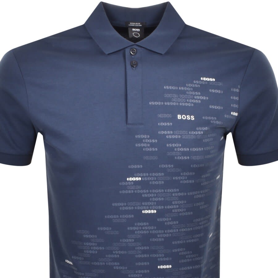 Alternative Image for ProductBOSS Paddy 4 Short Sleeve Polo Navy2