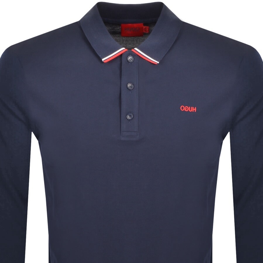 Alternative Image for ProductHUGO Donol 212 Long Sleeve Polo T Shirt Navy2