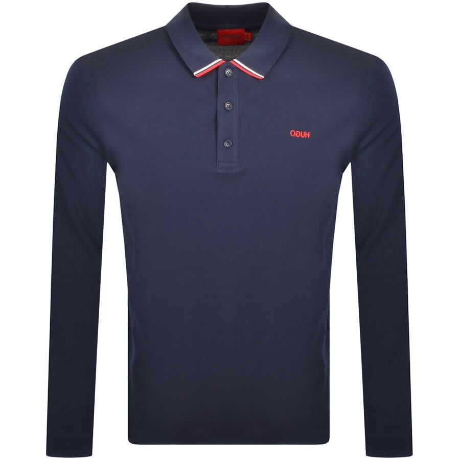 Alternative Image for ProductHUGO Donol 212 Long Sleeve Polo T Shirt Navy1