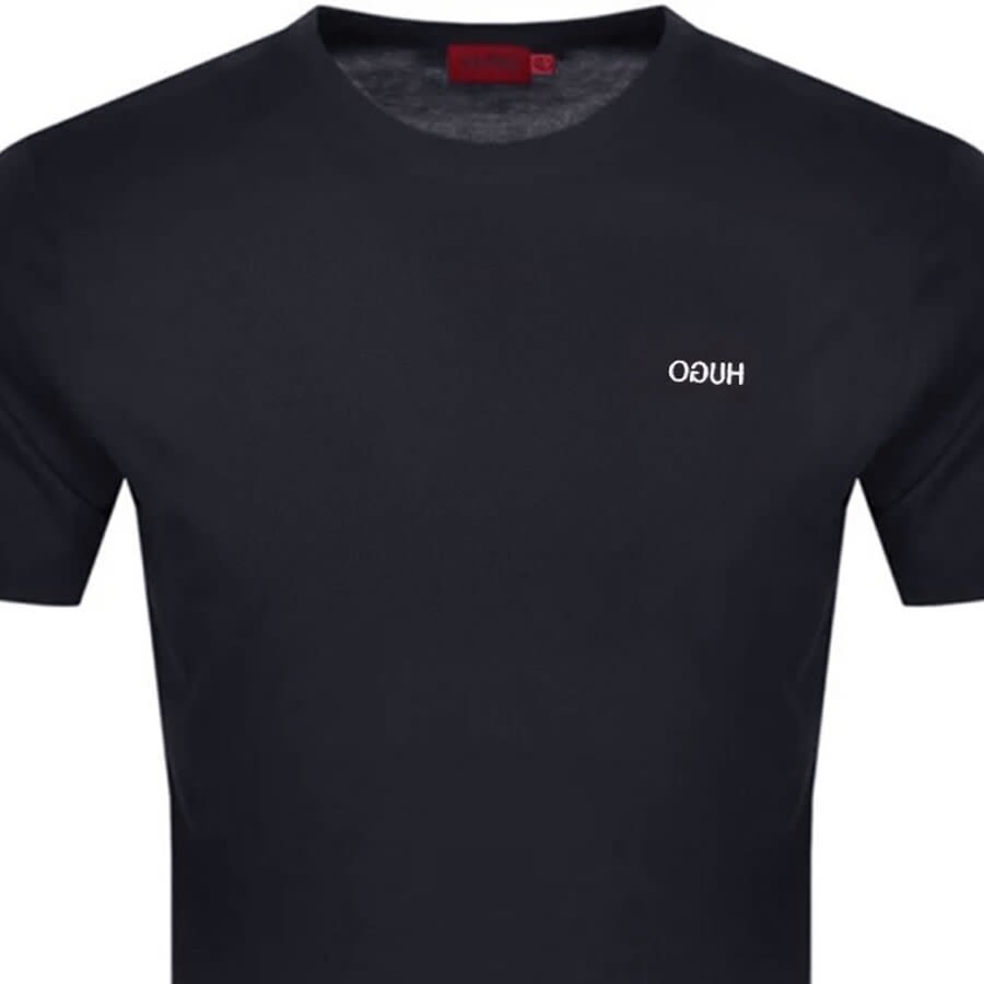 Alternative Image for ProductHUGO Dero 212 Crew Neck Short Sleeve T Shirt Navy2