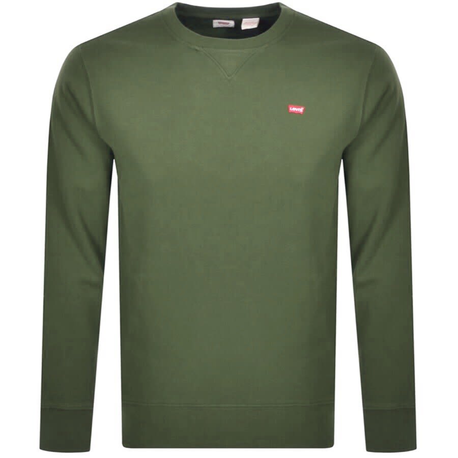 Levis Crew Neck Sweatshirt Khaki Mainline Menswear