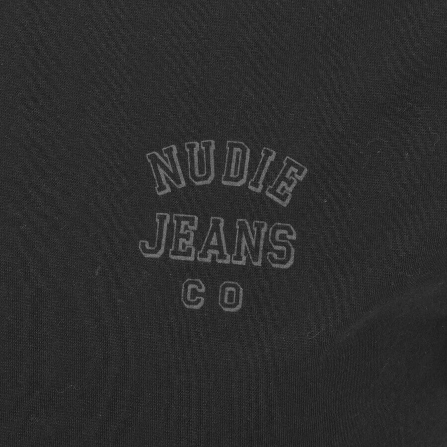 Alternative Image for ProductNudie Jeans Roy Logo T Shirt Black3