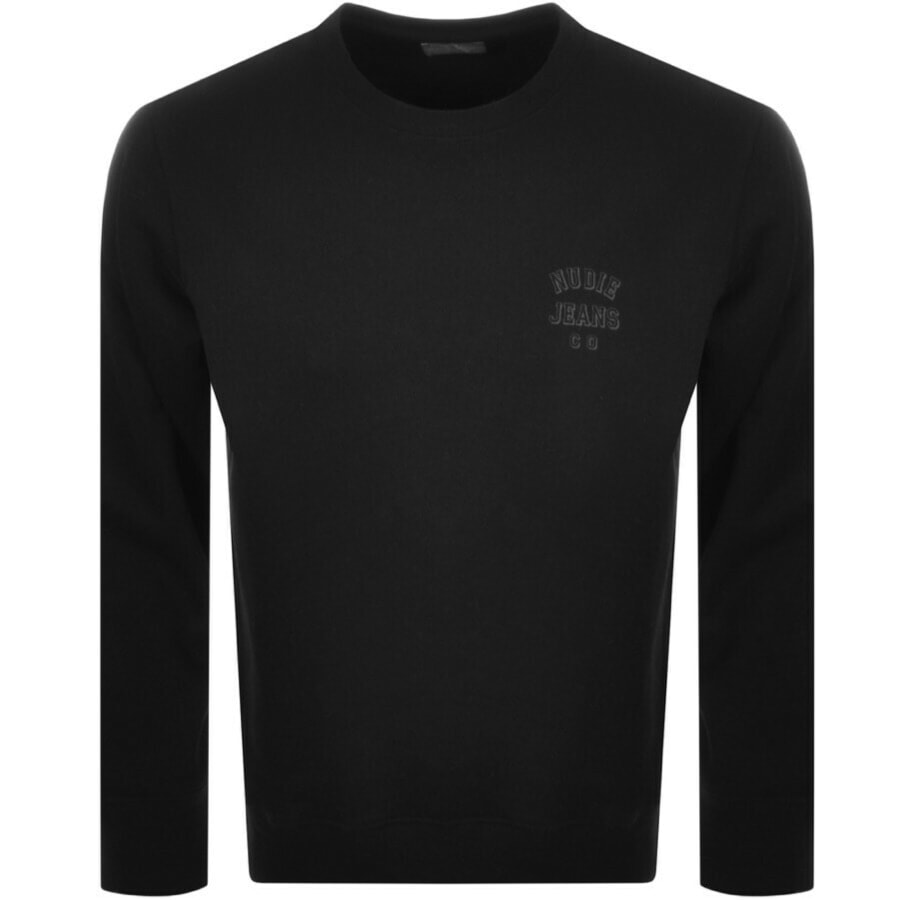 Alternative Image for ProductNudie Jeans Frasse Sweatshirt Black1