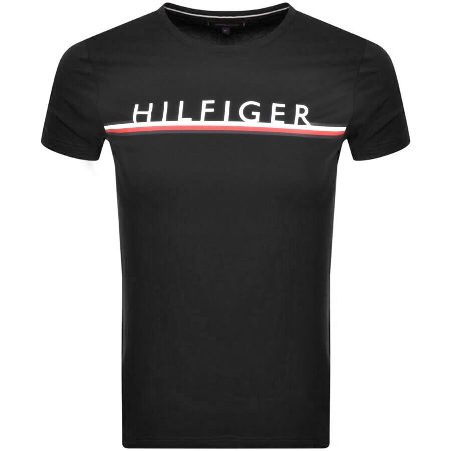 Alternative Image for ProductTommy Hilfiger Corp Stripe T Shirt Black1