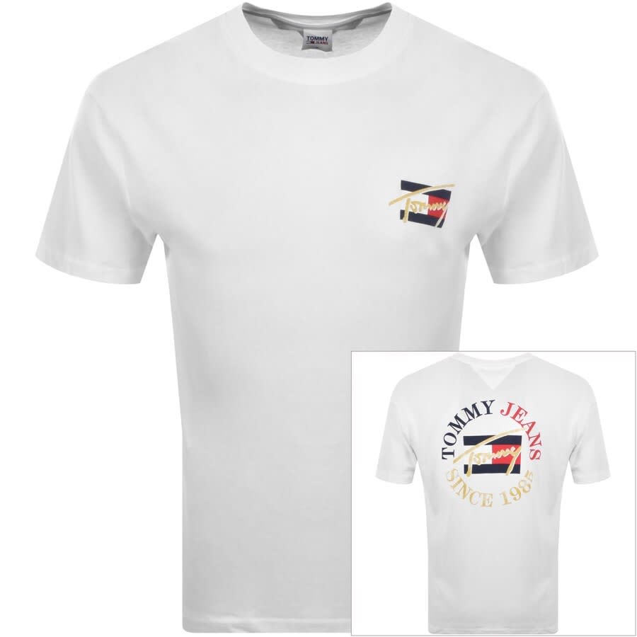 Alternative Image for ProductTommy Jeans Circular Logo T Shirt White1