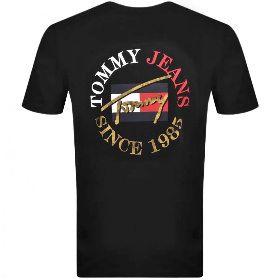 Alternative Image for ProductTommy Jeans Circular Logo T Shirt Black3