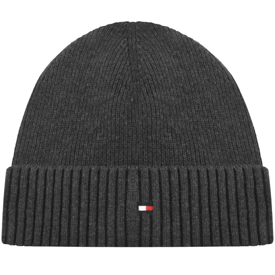 grey tommy hilfiger beanie