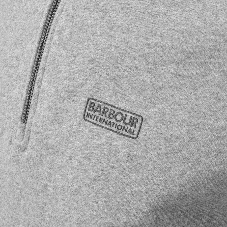 Alternative Image for ProductBarbour International Half Zip Sweatshirt Grey3