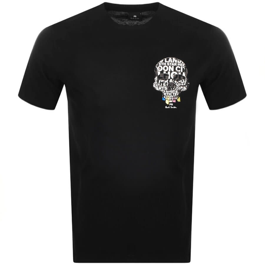 Alternative Image for ProductPS By Paul Smith Black Skull T Shirt Black1
