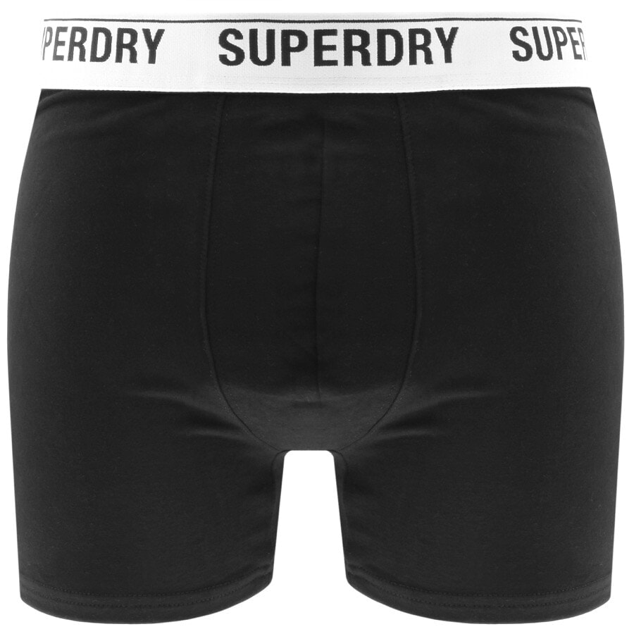 Alternative Image for ProductSuperdry Triple Pack Boxer Shorts Black2