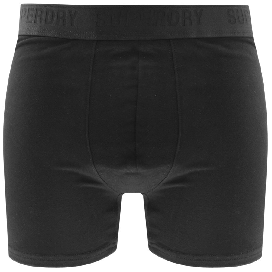 Alternative Image for ProductSuperdry Triple Pack Boxer Shorts Black2