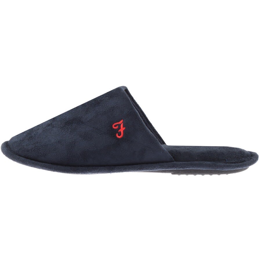 Alternative Image for ProductFarah Vintage Cullinan Mule Slippers Navy2