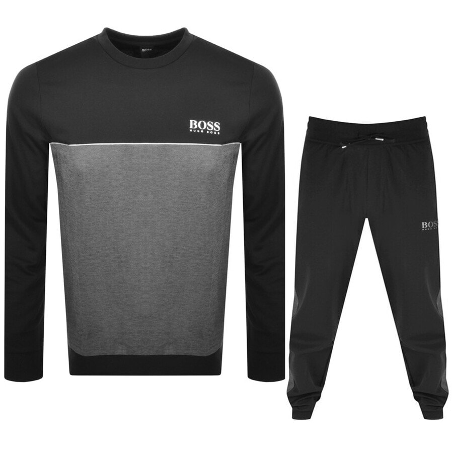 Alternative Image for ProductBOSS Bodywear Lounge Crew Neck Tracksuit Black1