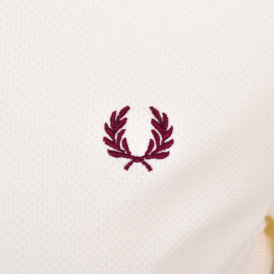 Alternative Image for ProductFred Perry Contrast Cuff T Shirt Cream3