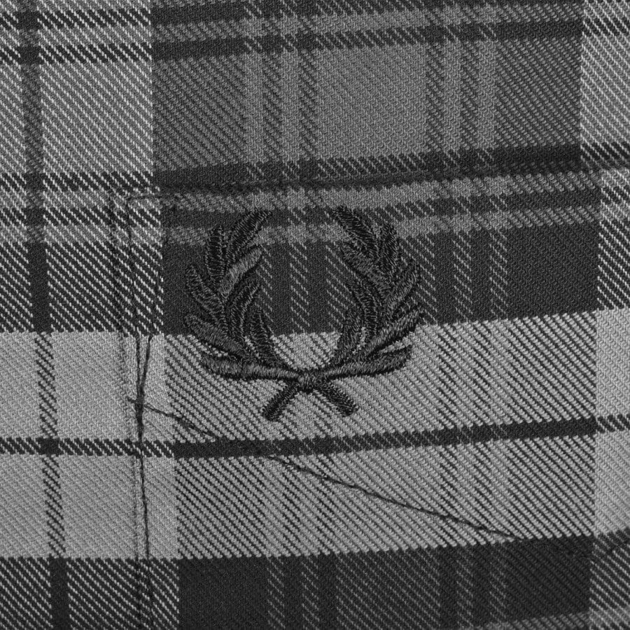 Alternative Image for ProductFred Perry Tartan Long Sleeved Shirt Grey3