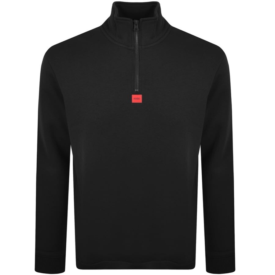 Alternative Image for ProductHUGO Durton Half Zip Sweatshirt Black1