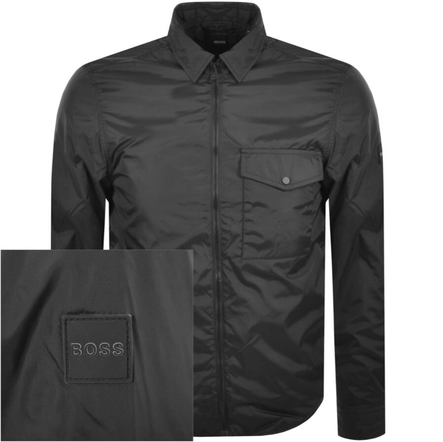 Alternative Image for ProductBOSS Laurence Regular Fit Bomber Jacket Black1