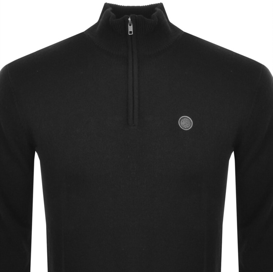 Alternative Image for ProductPretty Green Merino Knit Jumper Black2