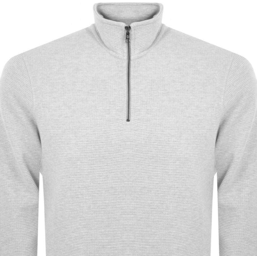 Alternative Image for ProductTed Baker Waffle Half Zip Sweatshirt Grey2
