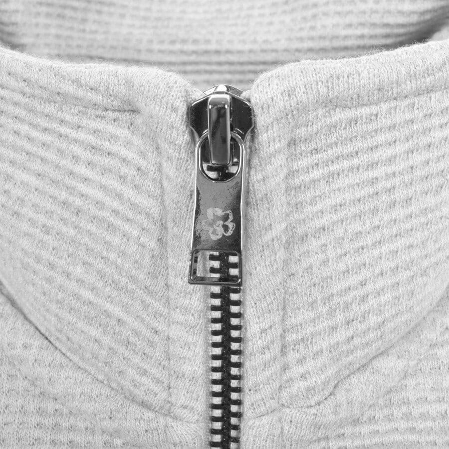 Alternative Image for ProductTed Baker Waffle Half Zip Sweatshirt Grey3
