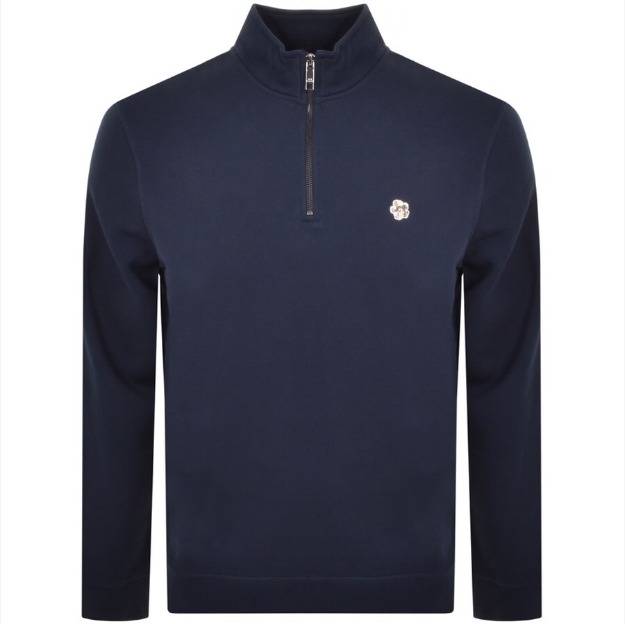 Alternative Image for ProductTed Baker Kilbrn Half Zip Sweatshirt Navy1