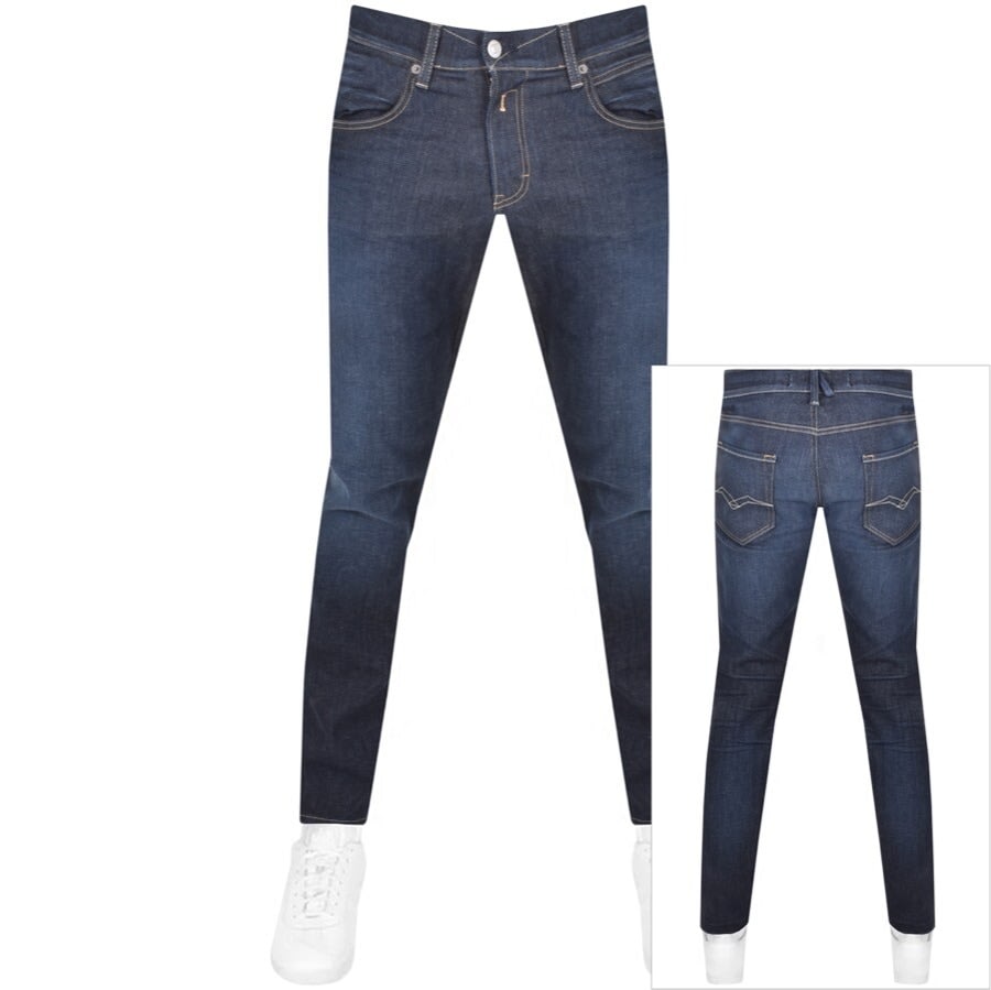 Alternative Image for ProductReplay Slim Fit Micky M Jeans Navy1