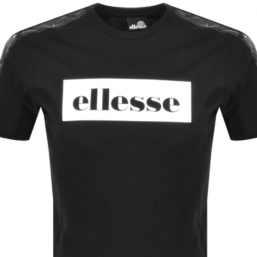 Alternative Image for ProductEllesse Docari Logo T Shirt Black2