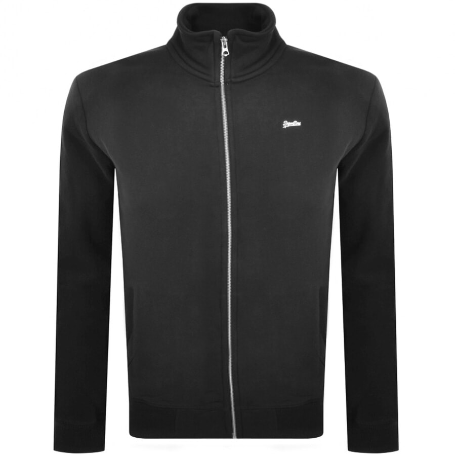 Alternative Image for ProductSuperdry Full Zip Logo Sweatshirt Black1