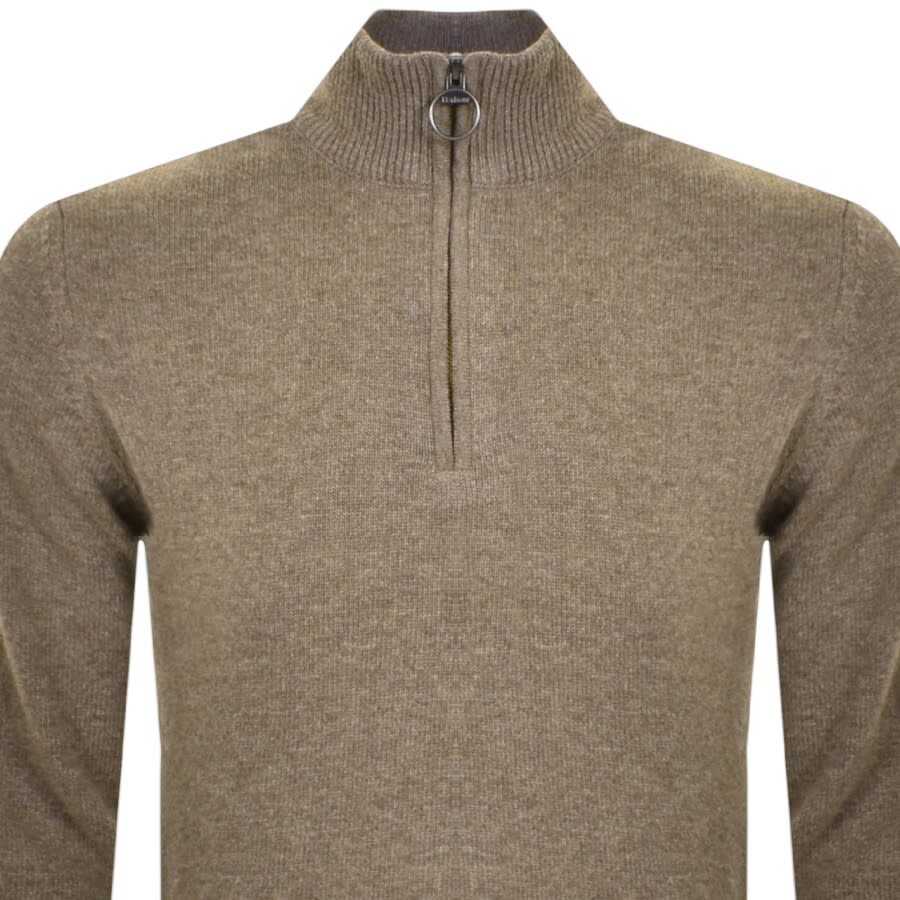 Alternative Image for ProductBarbour Holden Half Zip Knit Jumper Brown2
