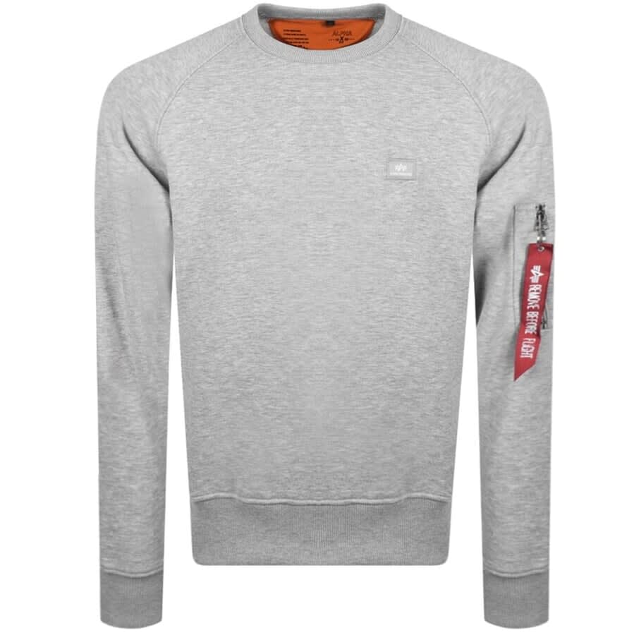 Alternative Image for ProductAlpha Industries X Fit Slim Tracksuit Grey2