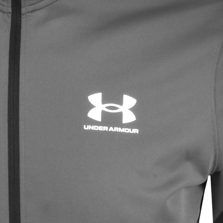 Alternative Image for ProductUnder Armour Fitted Pique Full Zip Track Top Grey3