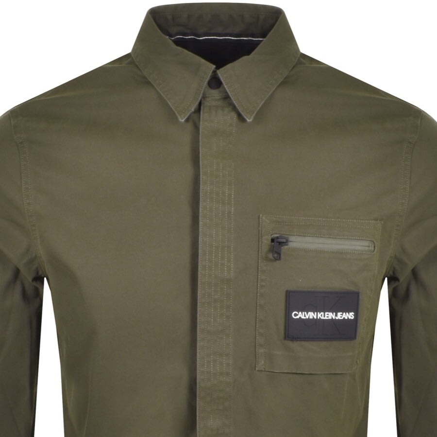 Alternative Image for ProductCalvin Klein Jeans Long Sleeved Utility Shirt Khak2