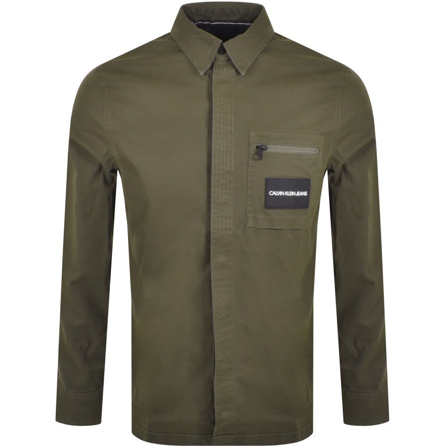 Alternative Image for ProductCalvin Klein Jeans Long Sleeved Utility Shirt Khak1