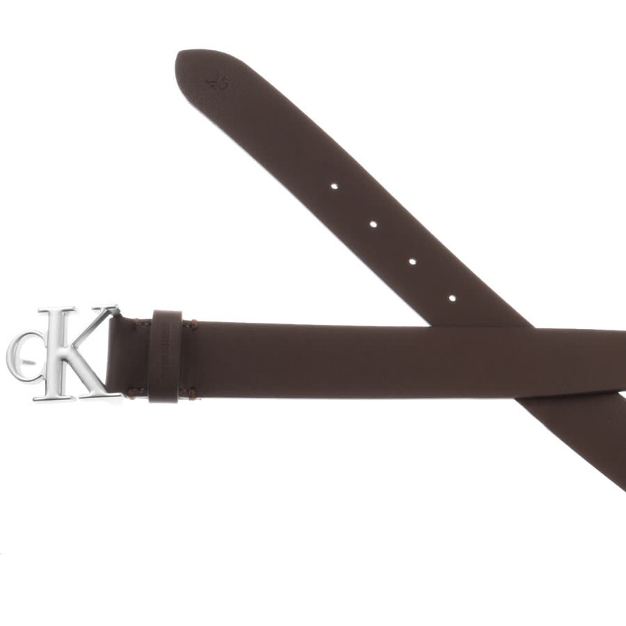 Alternative Image for ProductCalvin Klein CK Logo Belt Brown2