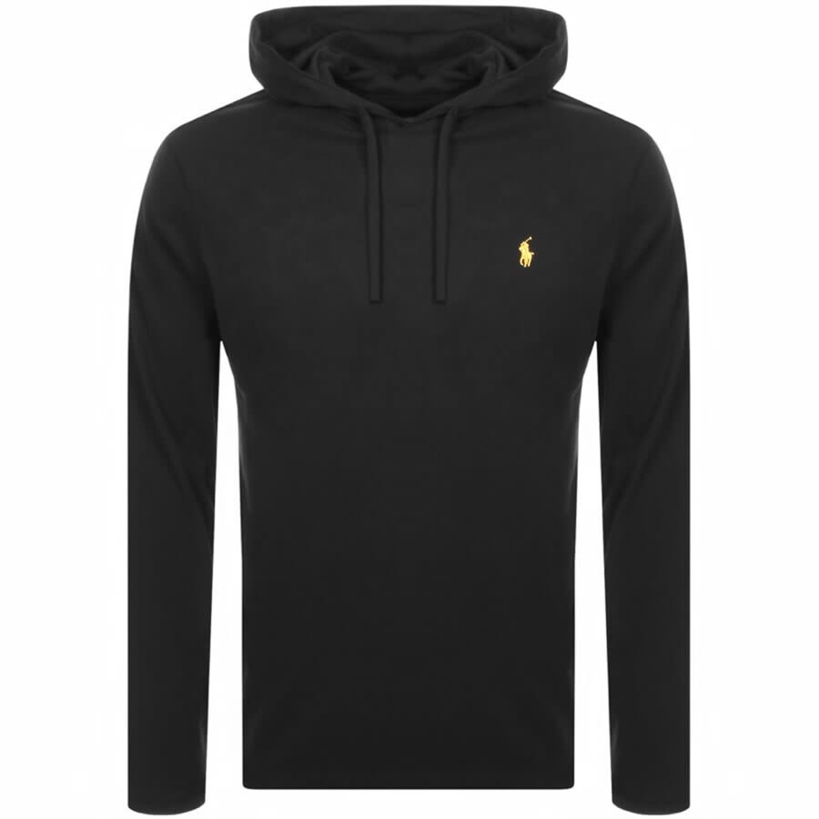 Alternative Image for ProductRalph Lauren Long Sleeved Hooded T Shirt Black1