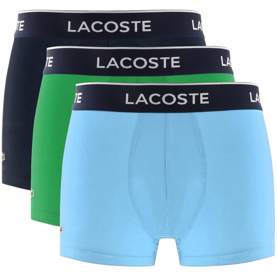 Alternative Image for ProductLacoste Underwear Triple Pack Boxer Trunks Green1