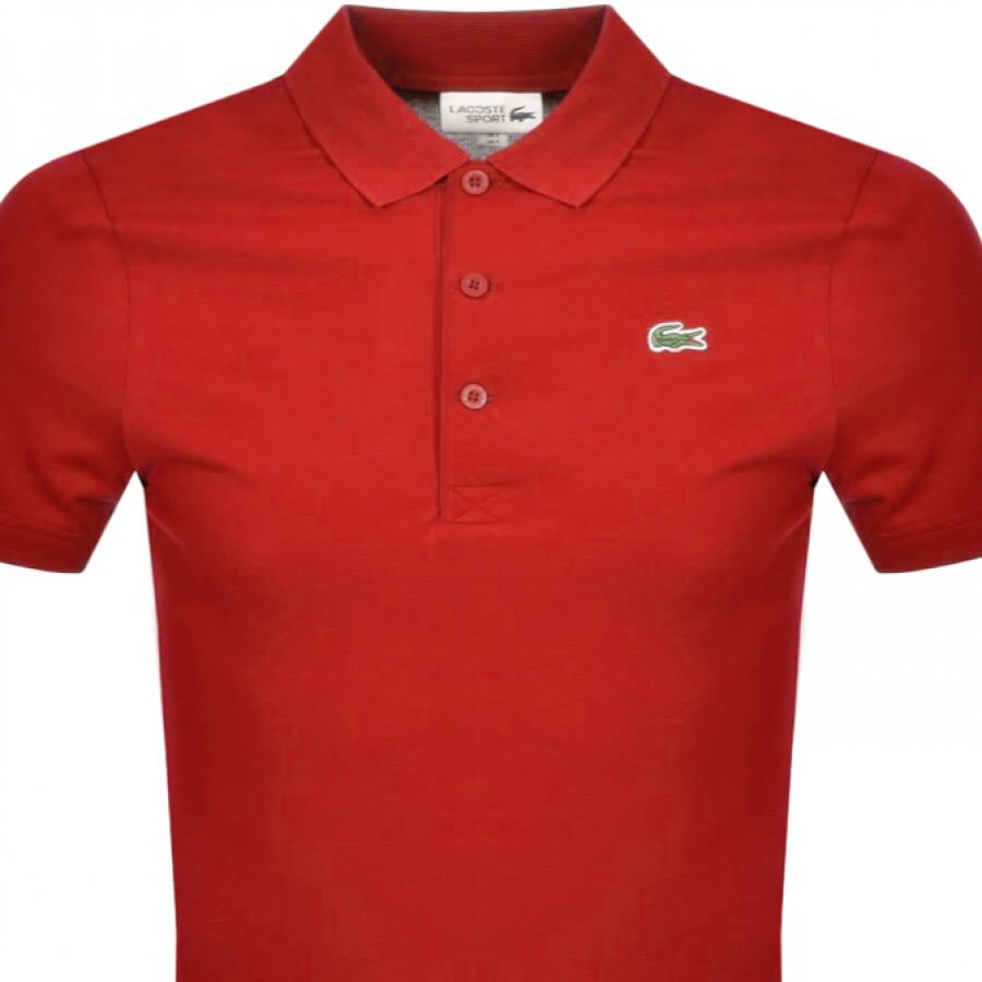 Alternative Image for ProductLacoste Sport Short Sleeved Polo T Shirt In Red2