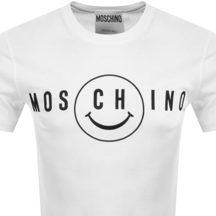 Alternative Image for ProductMoschino Smile Logo T Shirt White2