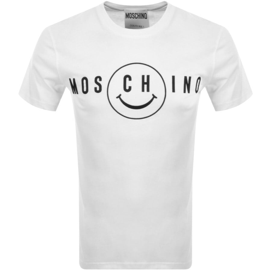 Alternative Image for ProductMoschino Smile Logo T Shirt White1