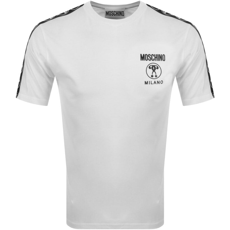 Alternative Image for ProductMoschino Taped Logo T Shirt White1