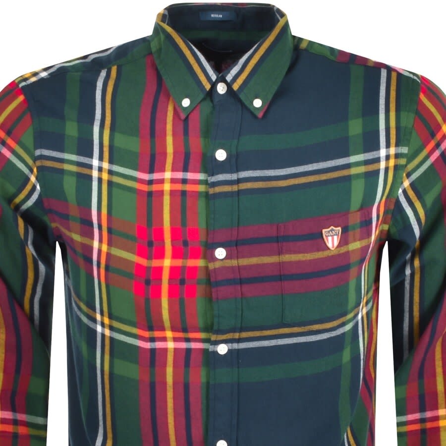 Alternative Image for ProductGant Flannel Check Long Sleeve Shirt Navy2
