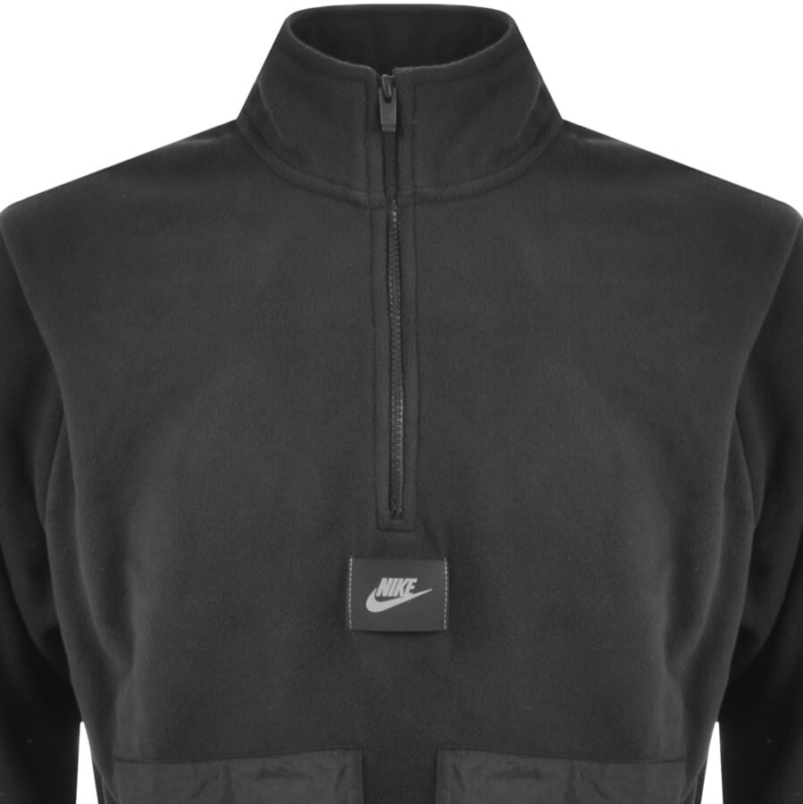Alternative Image for ProductNike Polar Half Zip Fleece Jumper Black2