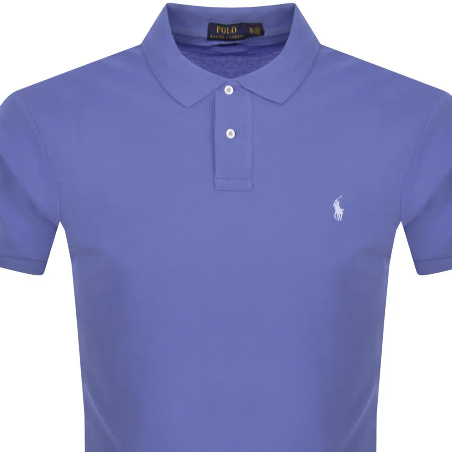 Alternative Image for ProductRalph Lauren Slim Fit Polo T Shirt Blue2