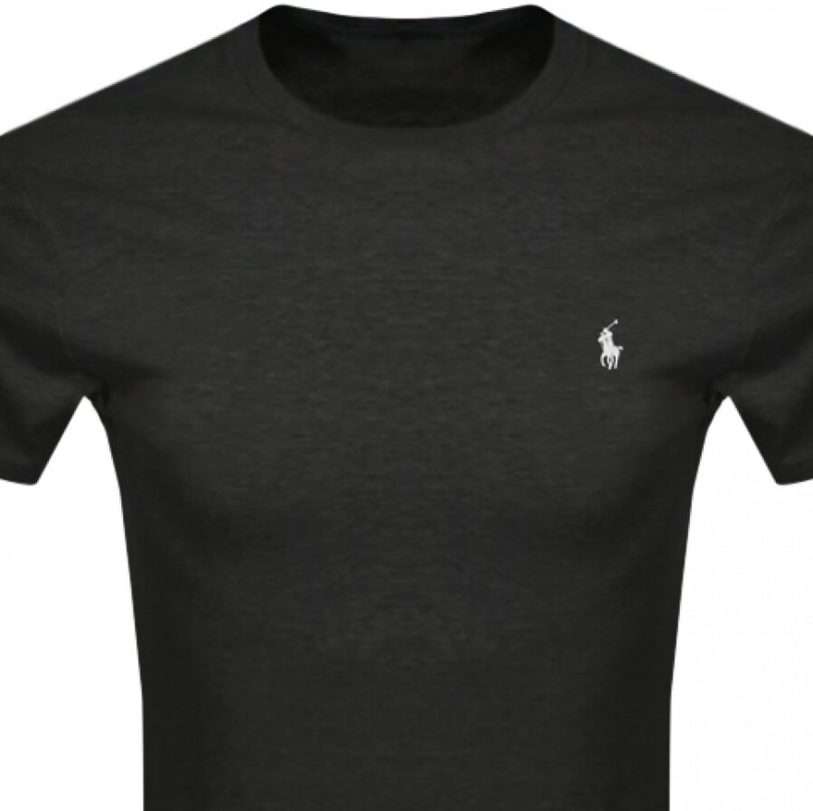 Alternative Image for ProductRalph Lauren Crew Neck Slim Fit T Shirt Black2
