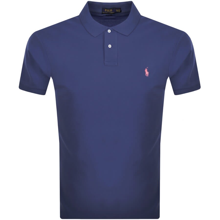 Alternative Image for ProductRalph Lauren Slim Fit Polo T Shirt Blue1