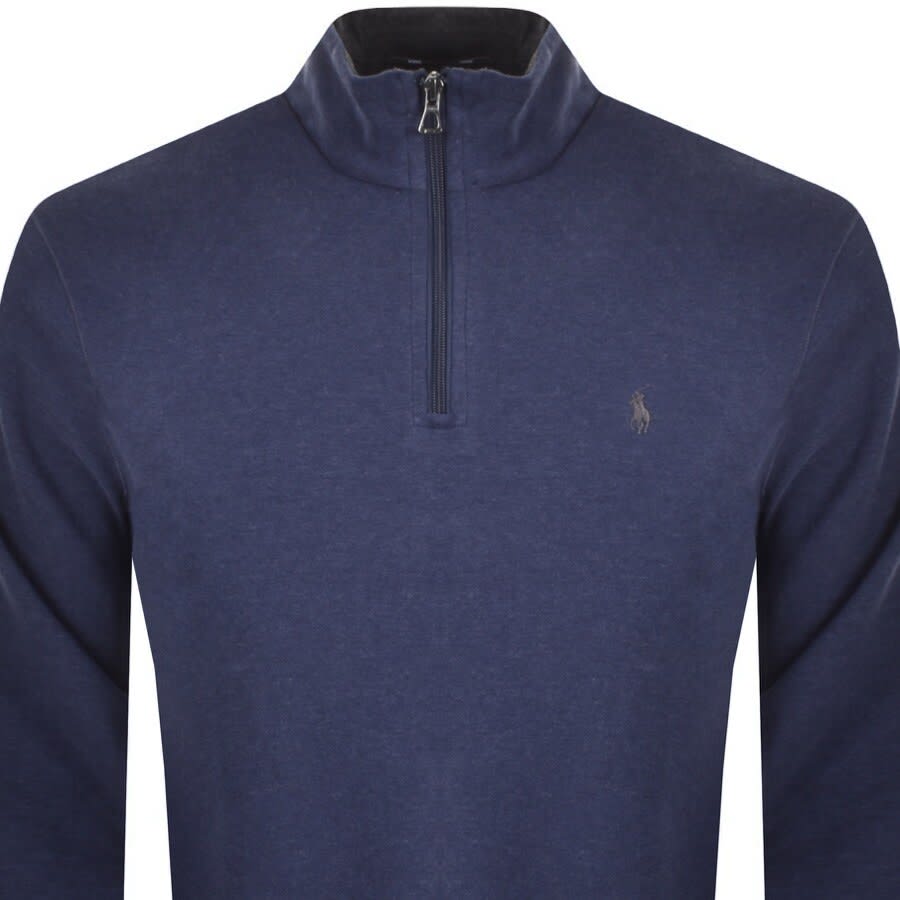 ralph lauren half zip sweatshirt navy